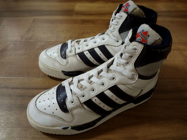 良品、ビンテージ、レア!ADIDAS アディダス CONDUCTOR HI コンダクター 1980年代台湾製 23.5cm US5.5フランス EWING ユーイング リバルリー拍卖