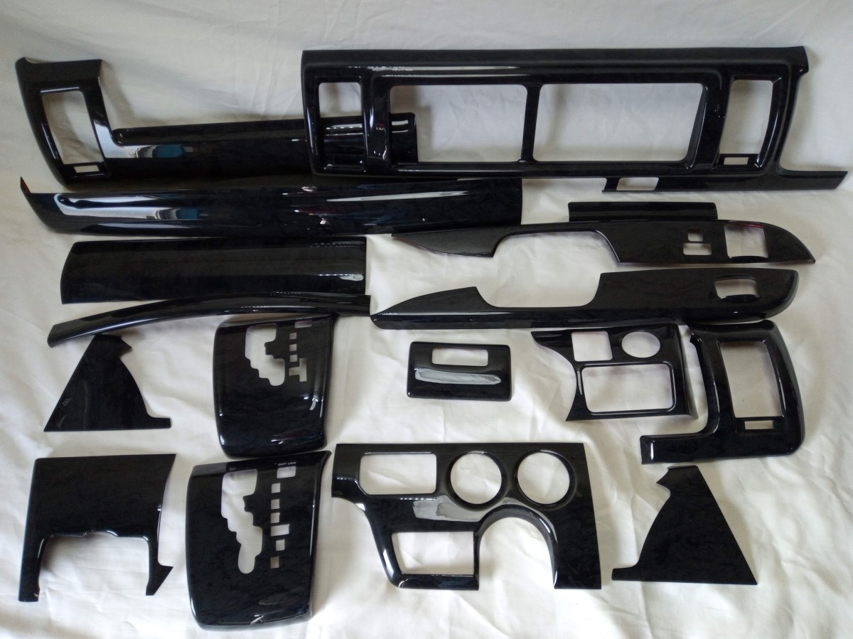 ハイエース 200系 4型 5型 6型 DX ワイド インテリアパネル 黒木目 紺木目 インパネ拍卖