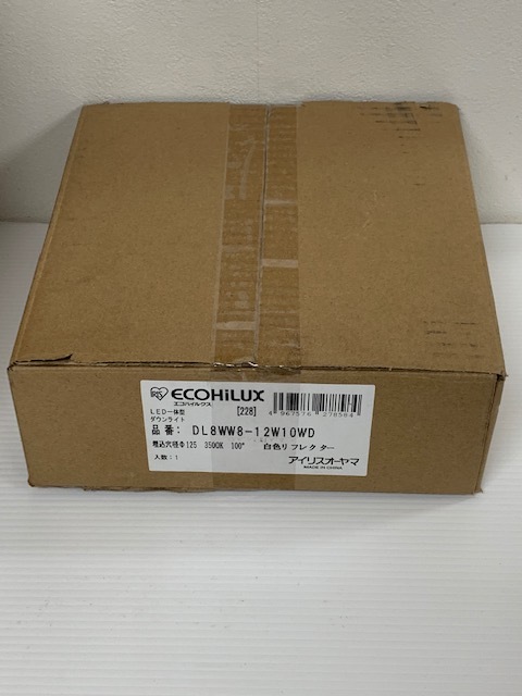 (JT2408) ECOHiLUX 【DL-8WW8-12W10WD】LED一体型ダウンライト拍卖