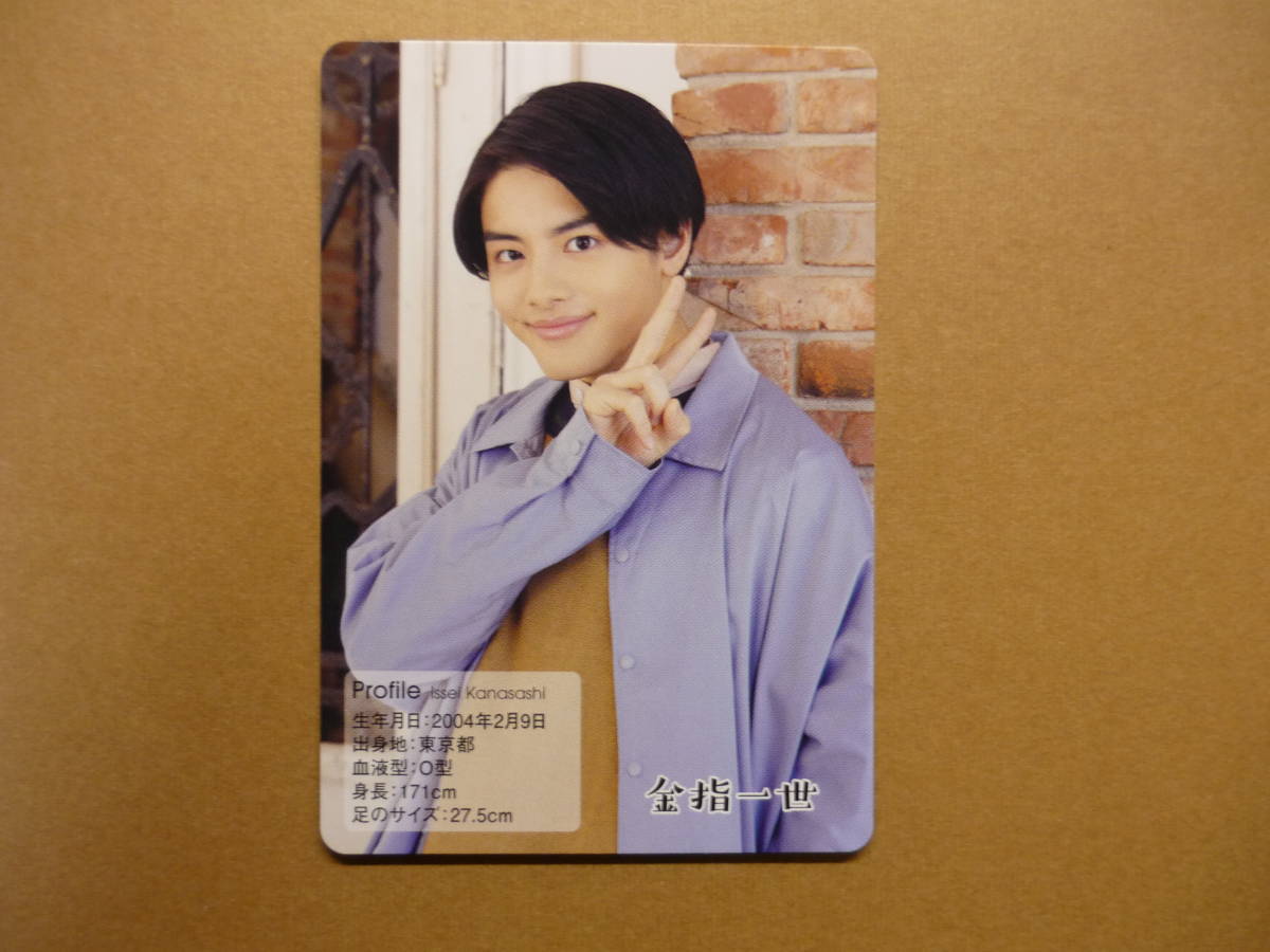 ジャニーズJr. 美 少年 金指一世 2021.4~2022.3 カレンダー プロフィールカード 1枚拍卖