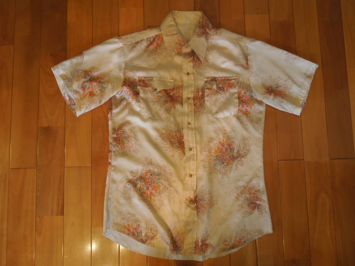 WESTERN TRENDS ウエスタンポリエステルシャツ Lサイズ拍卖