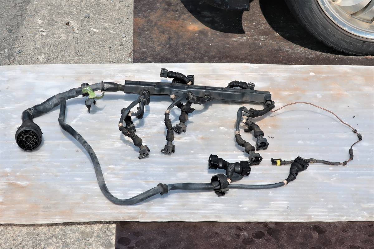 H10 E-932A1 アルファロメオ 156 V6 2.5 2WD 6F 右H 純正 エンジン インジェクター? イグニッションコイル? ハーネス 配線 / 96500km拍卖