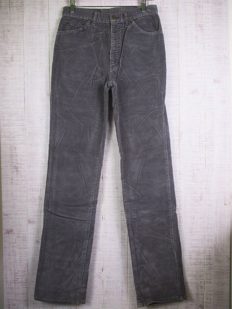 Lee 80's ヴィンテージ リー コーデュロイパンツ グレー W29xL35 USA製 mbc-226拍卖