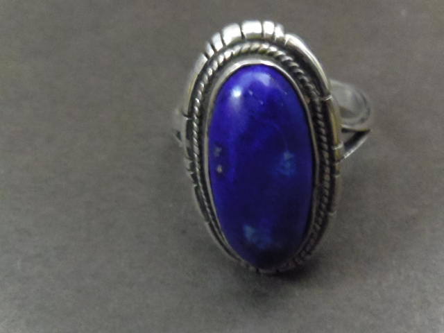 シルバー925 リング 23号 ラピスラズリ拍卖