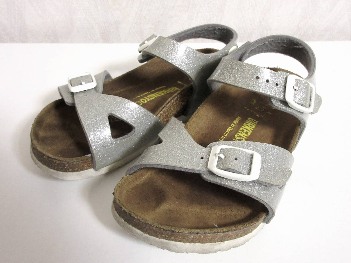 ビルケンシュトック キッズ サンダル シルバー 17 北1871拍卖