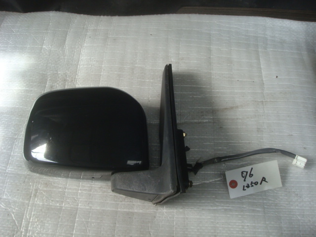 76 タント L350S 電動格納 右 ドアミラー 黒 X05 運転席側 インボイス対応拍卖