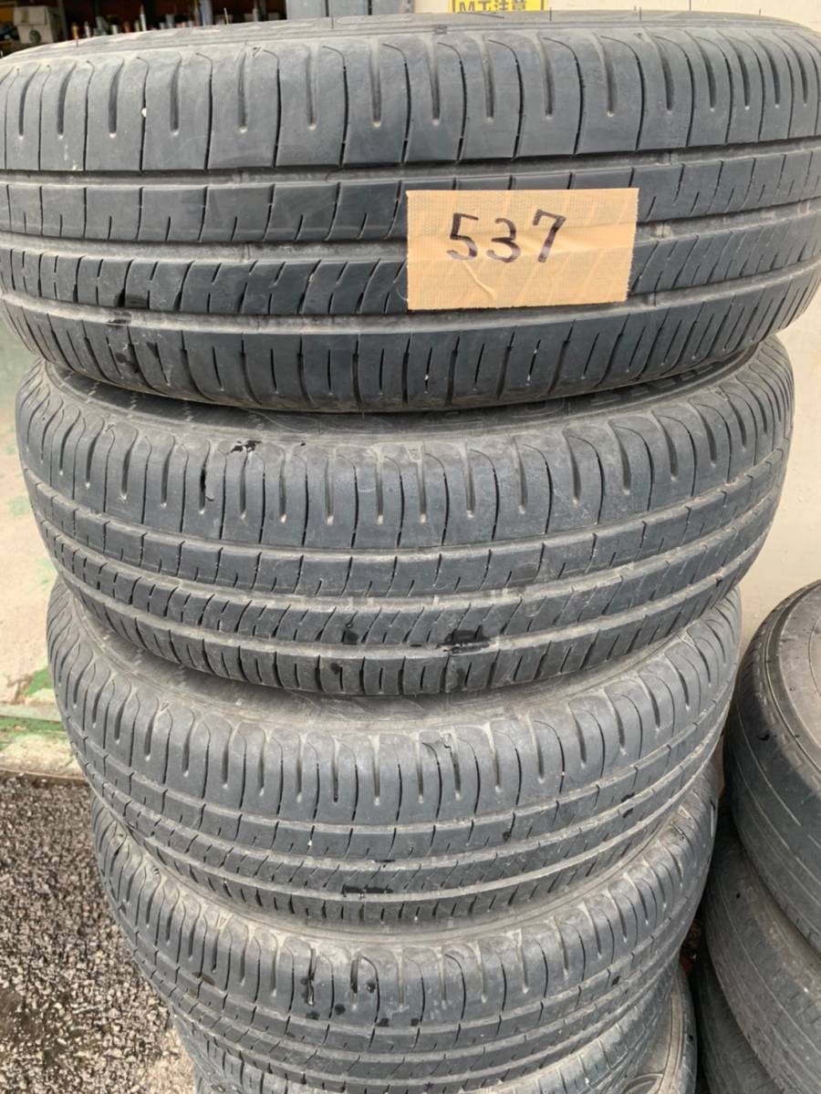 Y537 185/70R14 DUNLOP ダンロップ 2017年 PCD100 4H 5.5J 4本セット拍卖