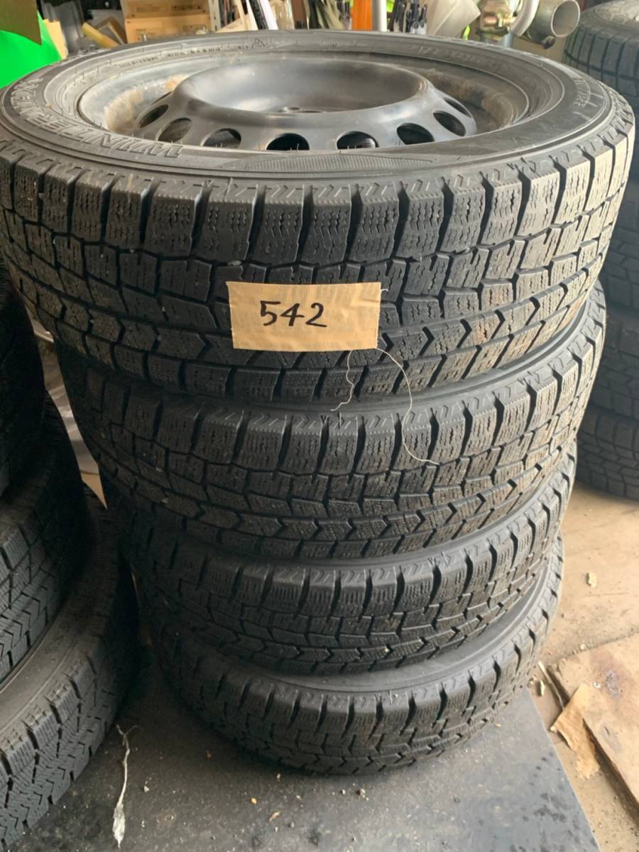 Y542 175/65R15 DUNLOP ダンロップ 2017年 PCD100 4H 5J FIELDER フィールダー NZE164 4本セット拍卖