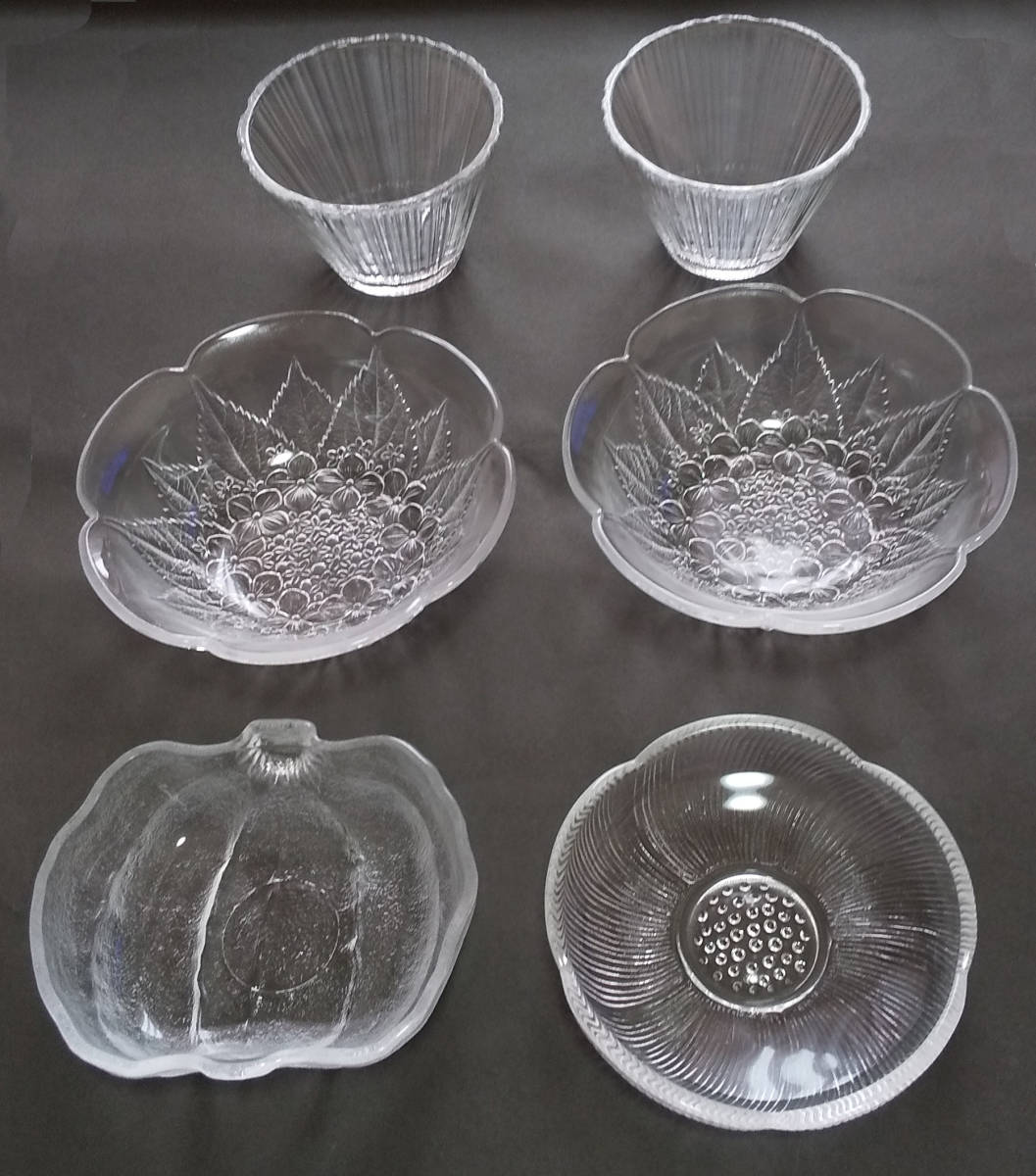 ガラスの器 6個セット 長期保管品 未使用品拍卖