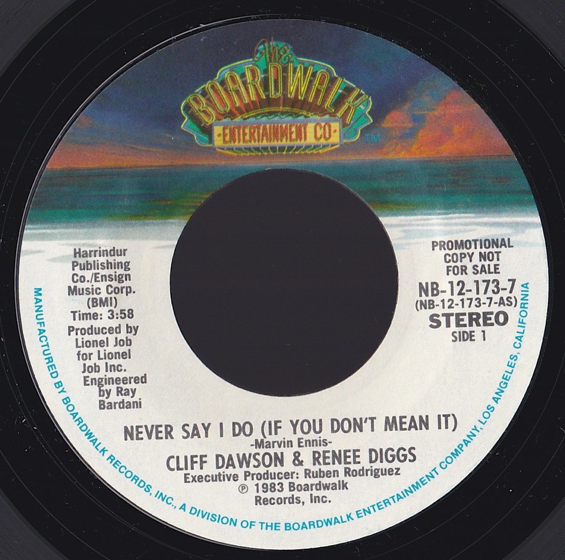 ダンクラ7inch・45★CLIFF DAWSON & RENEE DIGGS / Never say I do (if you don’t mean it)★Boardwalk★拍卖