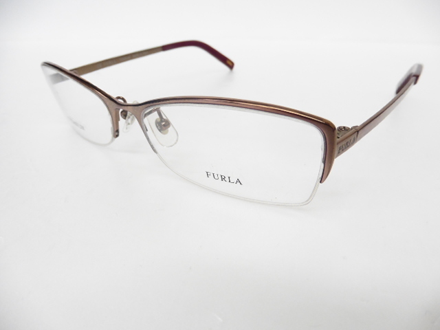 【KCM】GAN-130■展示品■【FURLA/フルラ】メガネフレーム (VU4093)54□16-135 眼鏡/めがね イタリア製拍卖
