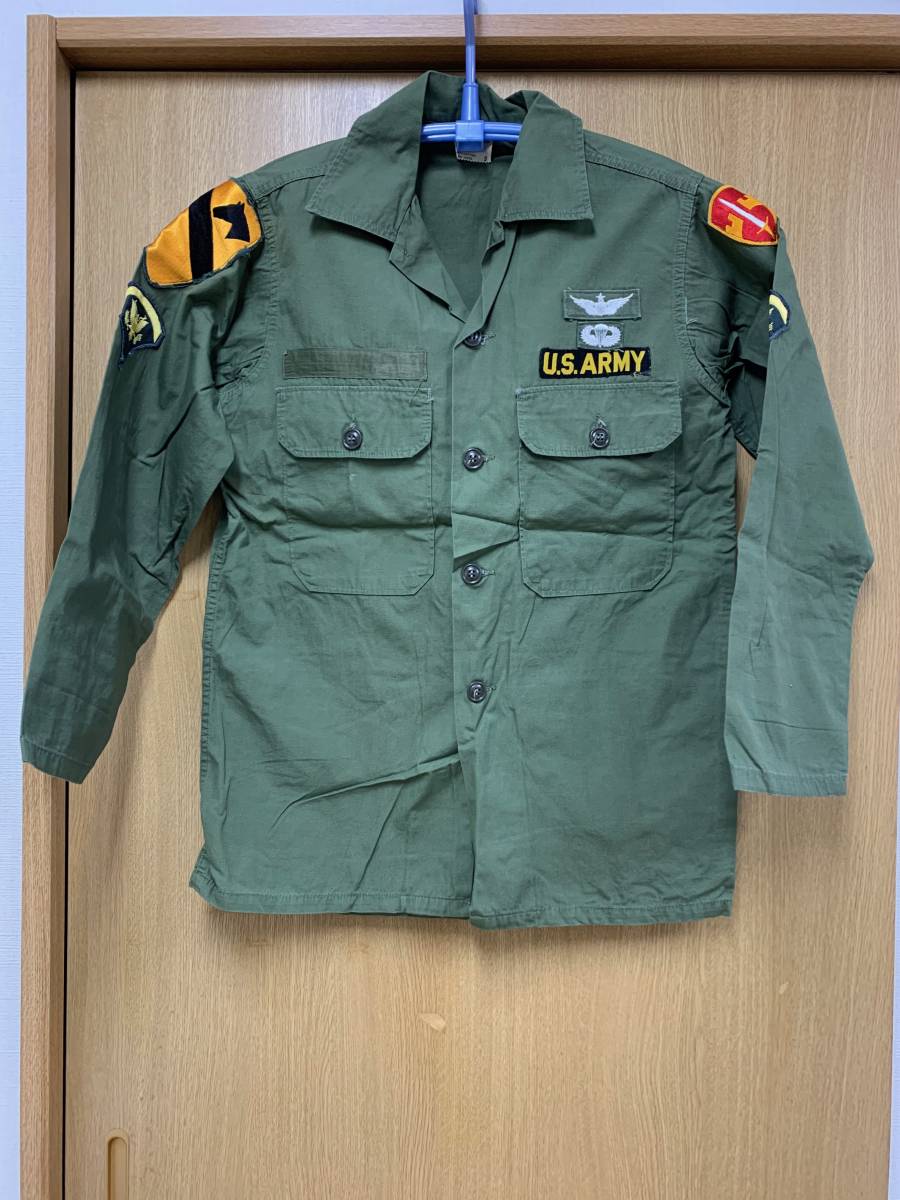 (1)実物で組んだレプリカ ベトナム戦ユーティリティシャツ TROOPER FATIGUES PX品 サイズS拍卖