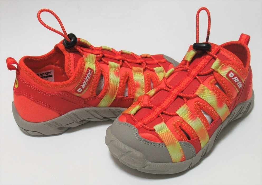 HI-TEC KAPUA KIDS ウォーターシューズ オレンジ 赤 21cm ハイテック カプア キッズ 子供 水陸両用 サンダル アウトドア タイダイ KID21拍卖