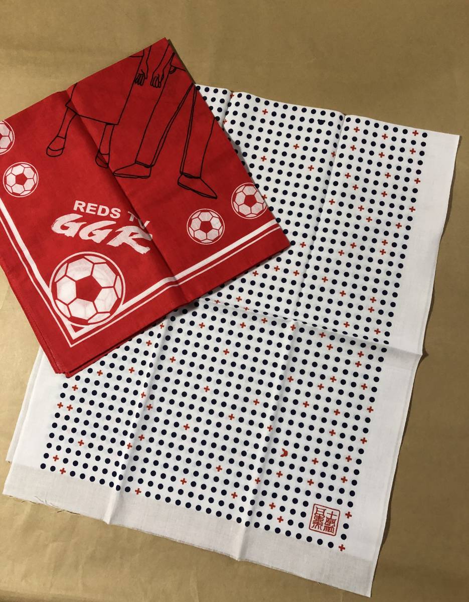 【同梱不可!】日本赤十字社 けんけつちゃん 手ぬぐい &スポーツオーソリティ /REDS TV GGR バンダナ拍卖