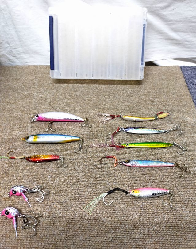 【NK469】フィッシング ルアー 10点セット 現状品 釣り 海 Beach Walker SEA SPARROW Long Cast ジグヘッド拍卖