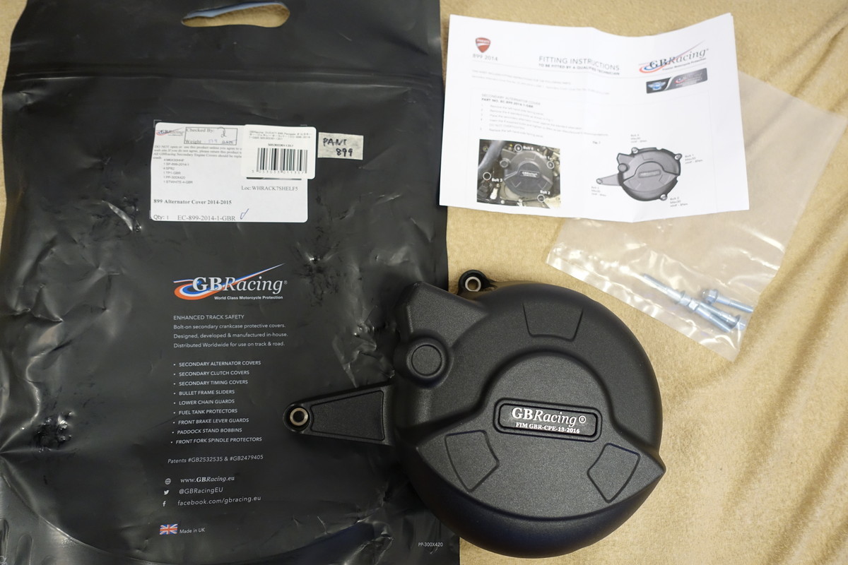 GB Racing DUCATI 899 Panigale オルタネーター/ジェネレーターカバー エンジンガードスライダー 定価20,794円 EC-899-2014-1-GBR拍卖