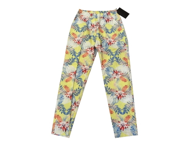新品 定価6600円 unknown pleasures アンノウンプレジャーズ トロピカル柄 パンツ ハイウエスト レディース拍卖