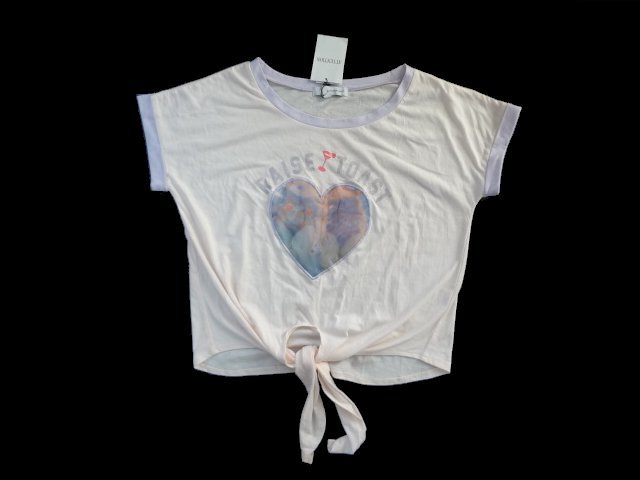 新品 定価1990円 ブラウニー リゾート 前結び Tシャツ ハート BROWNY ウィゴー WEGO juniorsweet拍卖