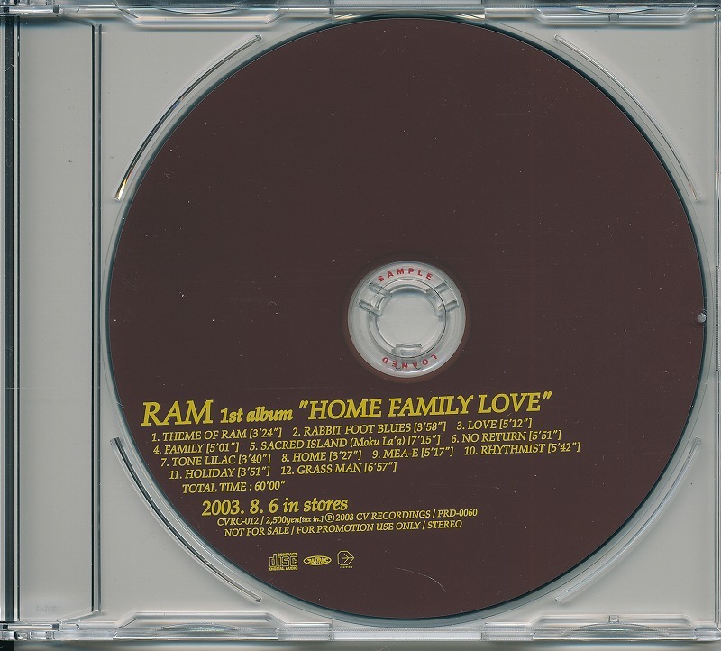 RAM / ラム / HOME FAMILY LOVE /中古CD!44330拍卖