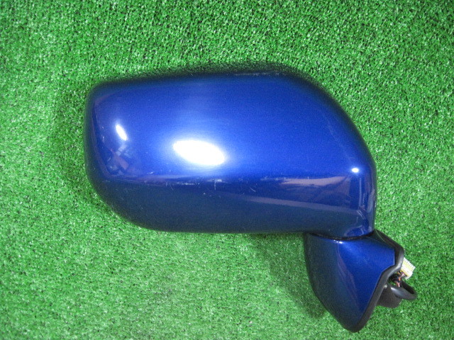 日産 リバティ RNM12 ドアミラー 右 中古 カラー:BW6 ダークブルー2P 7ピン 電動格納 ヒーター リペア前提で 210425拍卖