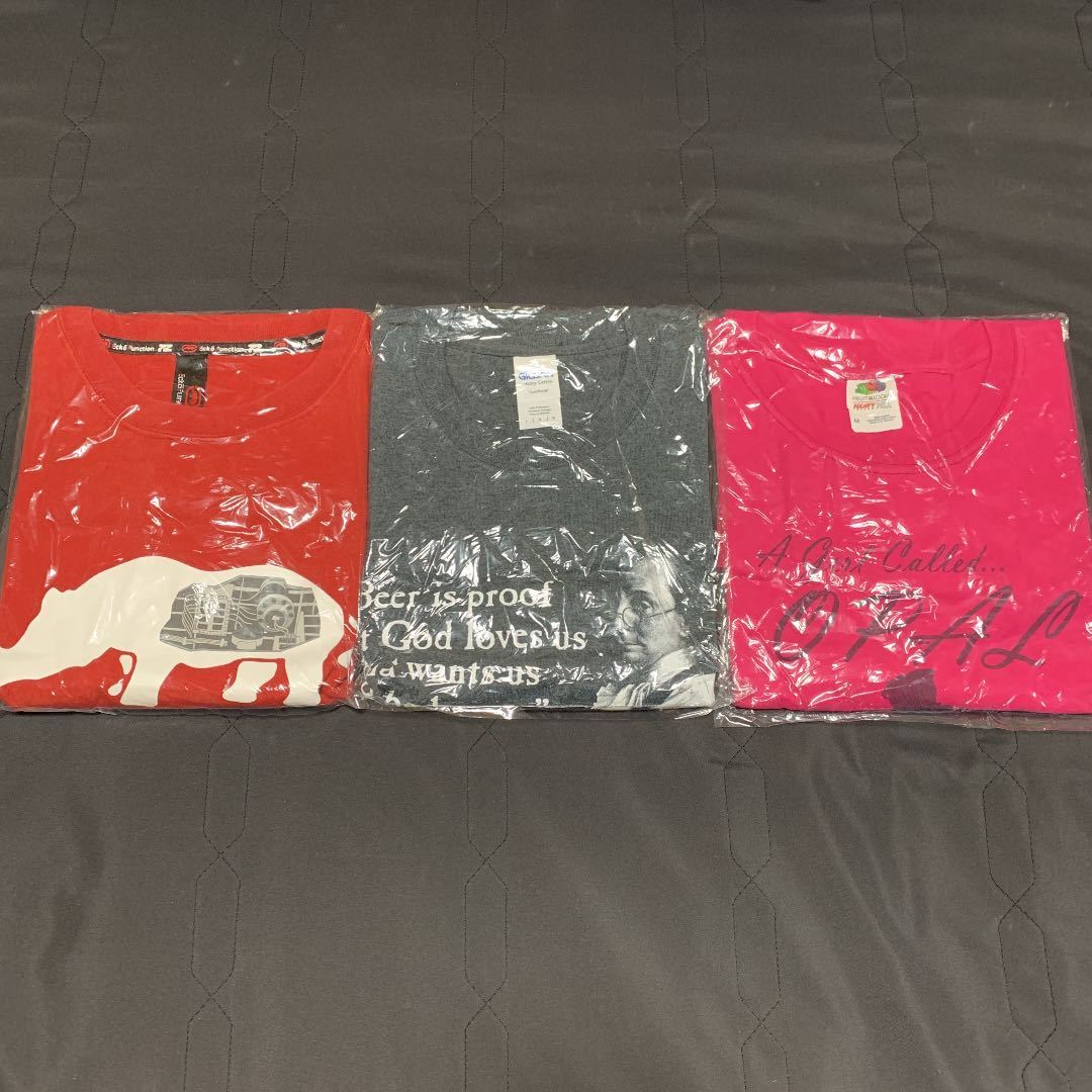 まとめ売り / プリント Tシャツ 3枚セット / Ecko Fanciton. ビッグプリント キャラプリント拍卖