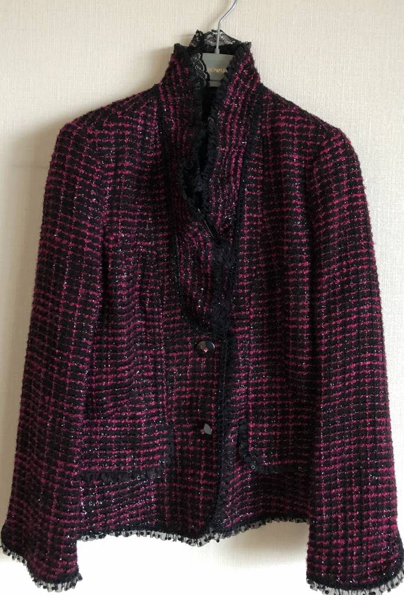 【伊太利屋】豪華なレース付きジャケットピンク色9号(11,13)新品格安即決約78%OFF拍卖