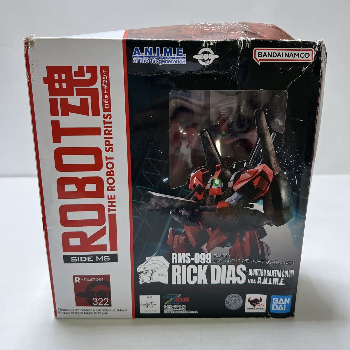 ROBOT魂 リック・ディアス クワトロ機 ver. ANIME サイドMS Zガンダム 未開封品だが外箱に大きなダメージあり ロボット魂 322拍卖