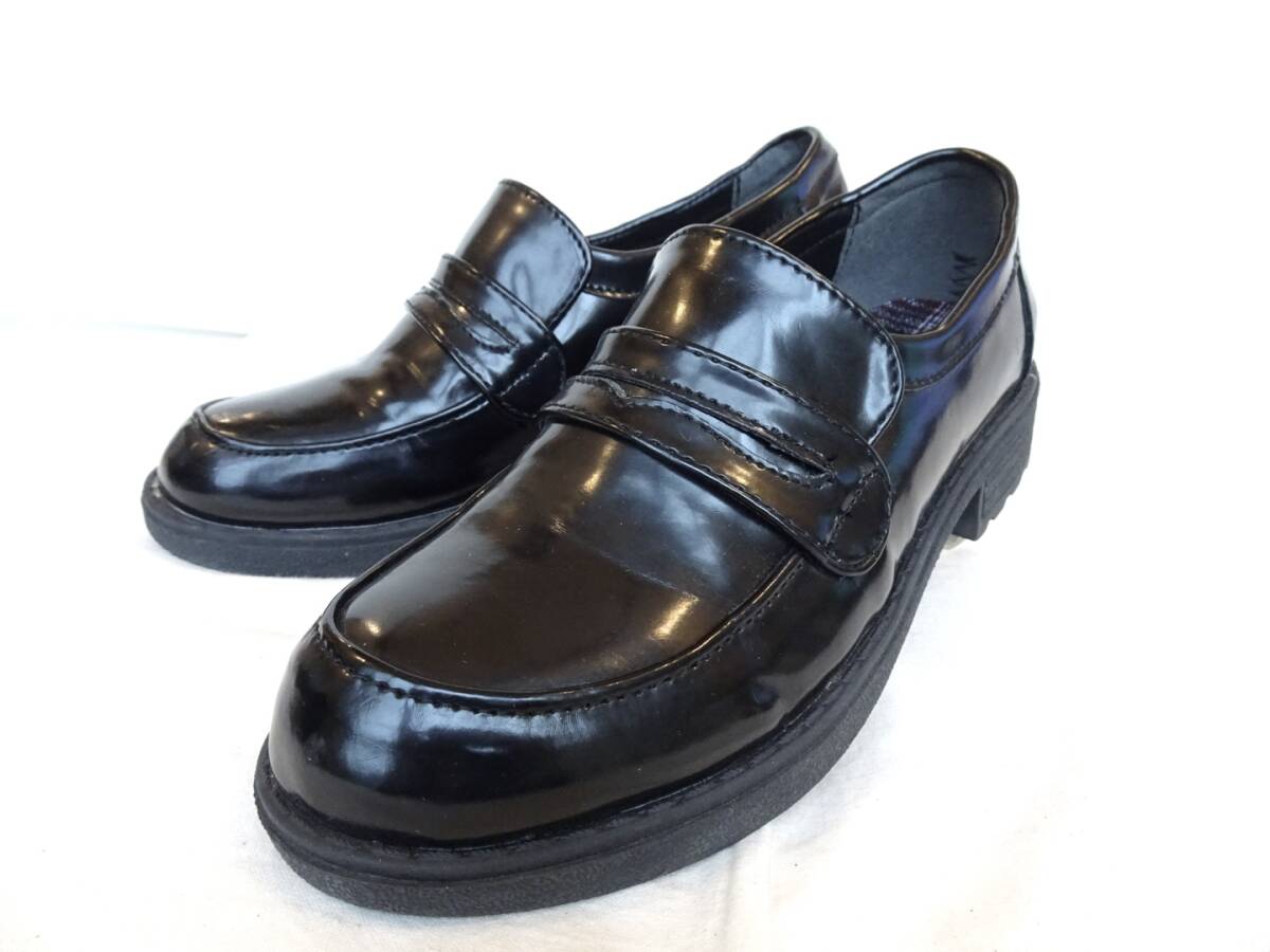 CHOOP★シュープ★ローファー★黒★通学★21.0cm拍卖