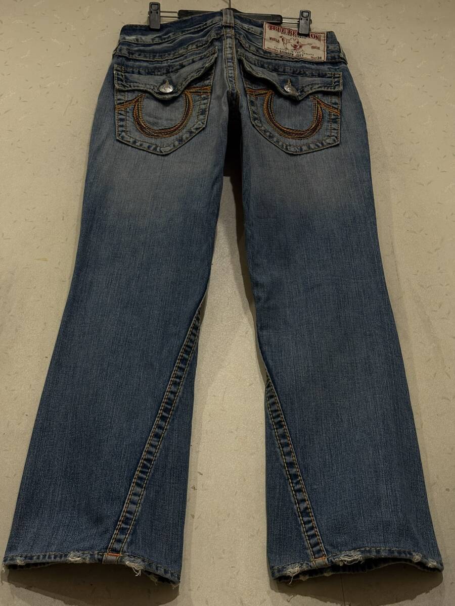 ※ TRUE RELIGION トゥルーレリジョン RAINBOW JOEY レインボーデニム パンツ インディゴ 米国製 30 BJBF.D拍卖