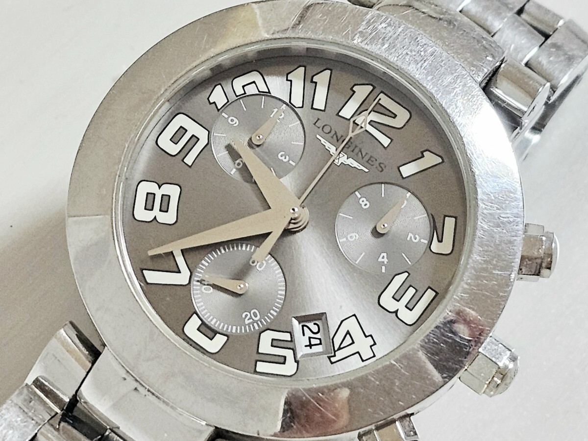 LONGINES ロンジン 本物 Dolce Vita ドルチェヴィータ【L5.677.4】高級紳士用腕時計 クロノグラフ 純正ブレスレット付き メンズ腕時計 稼働拍卖