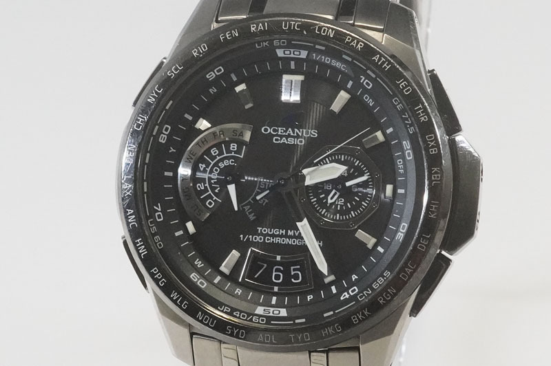 1円~【D804】実働 CASIO/カシオ 0CW-T750 OCEANUS オシアナス ウェーブセプター タフソーラー 純正ベルト メンズ 腕時計拍卖