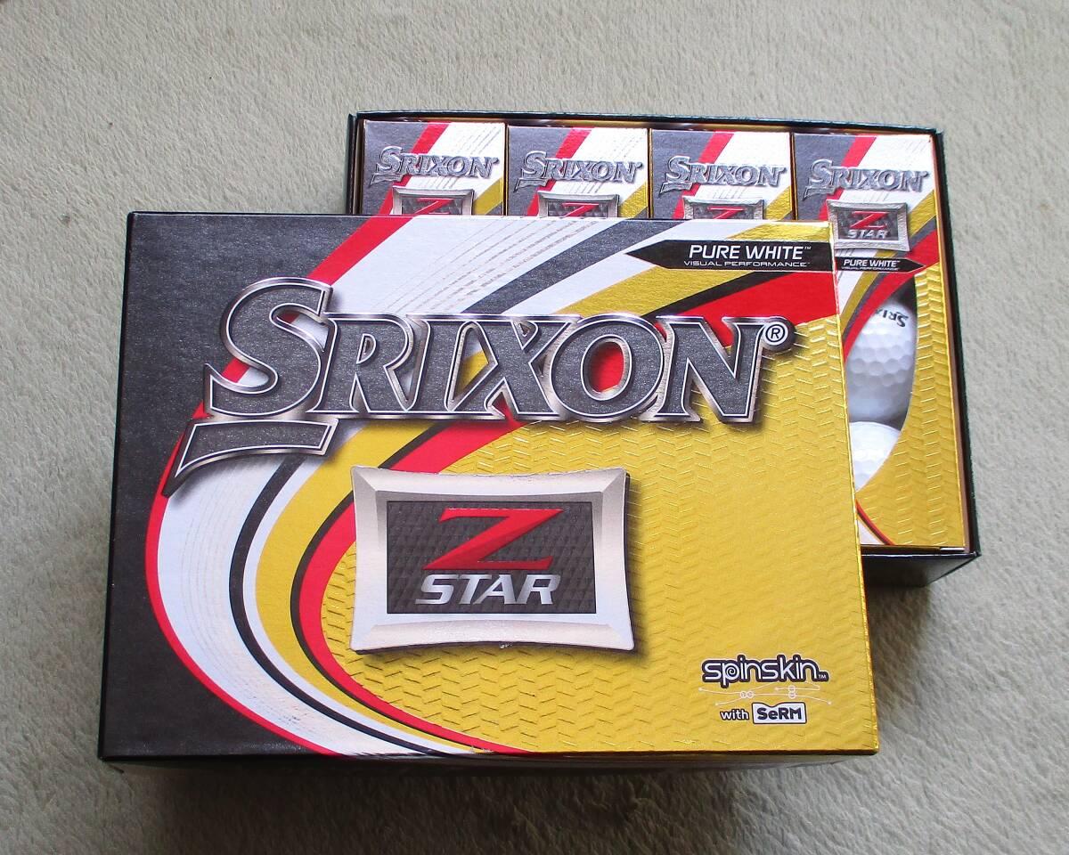 圧倒的飛距離と高スピン・低コンプレッション! 《未使用》 スリクソン 【 Z-STAR 】×1ダース US仕様拍卖