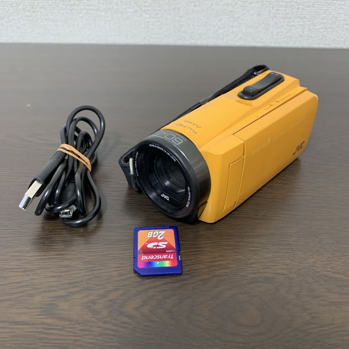 JVC GZ-R470 EverioR 動作品 イエロー拍卖