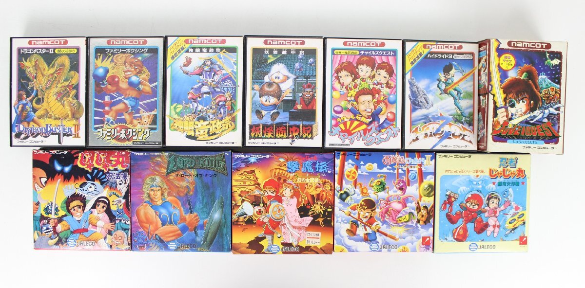 【ト福】namcot ナムコ JALECO ジャレコ ファミコンソフト 12点まとめ 箱・説明書付属 ファミリーコンピュータ レトロゲーム LC000LLS12拍卖