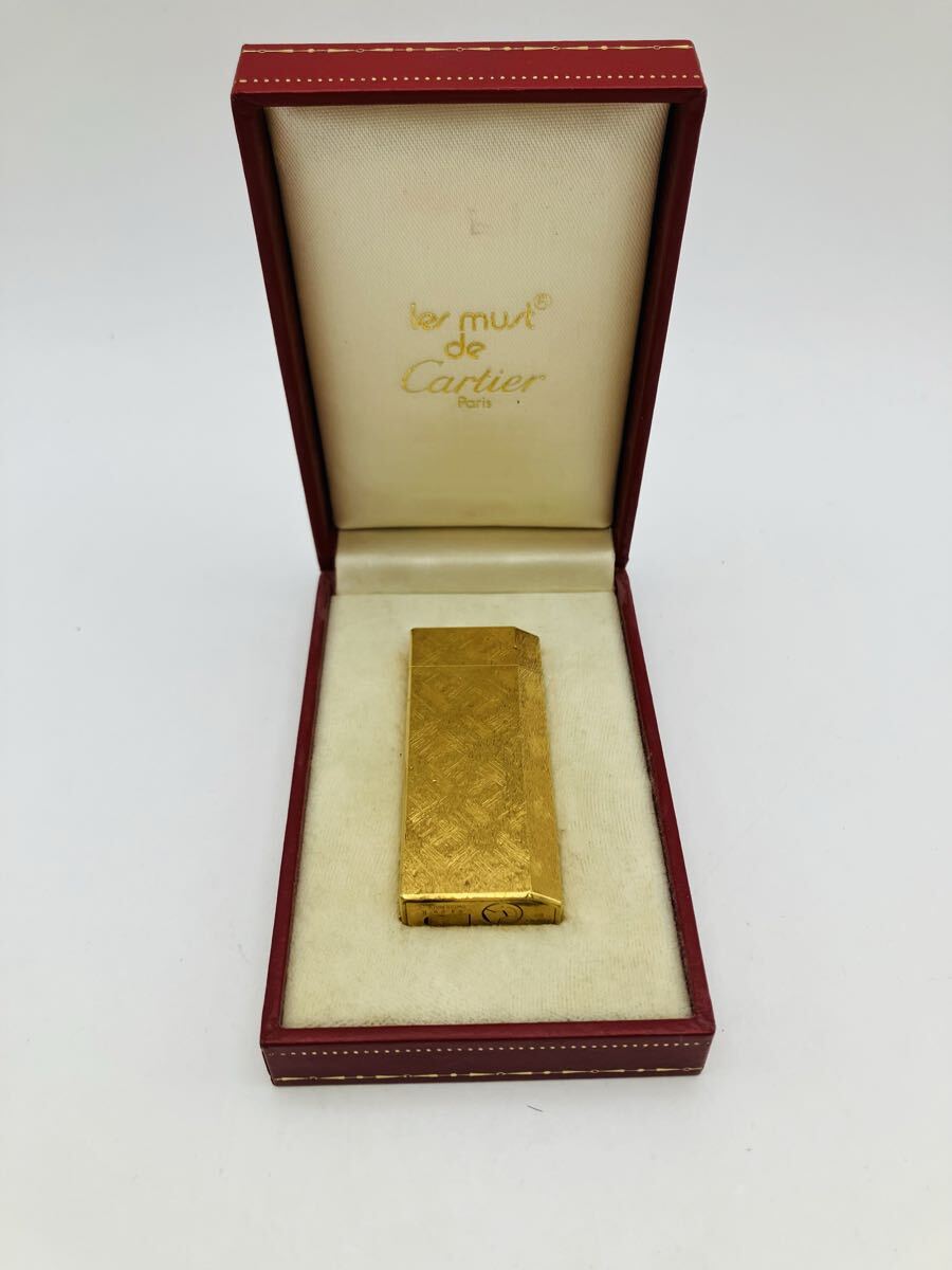 カルティエ ヴィンテージ ライター ケース付き 火花確認済み 中古拍卖
