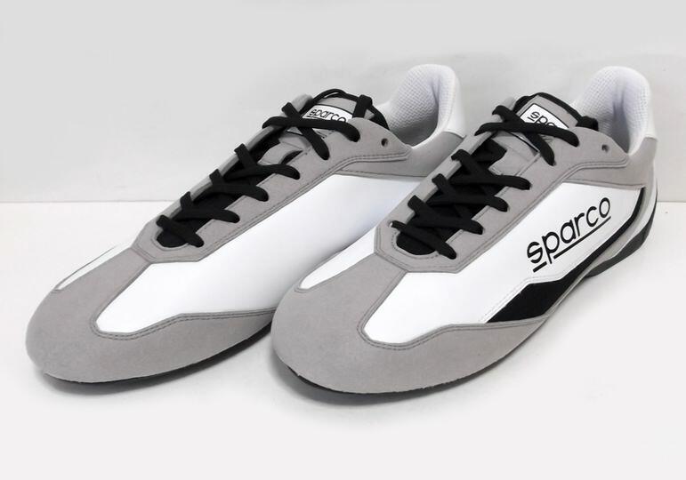 スパルコ sparco ドライビングシューズ S-DRIVE ホワイトxブラック サイズ42(26.5cm-27.0cm) 未使用拍卖