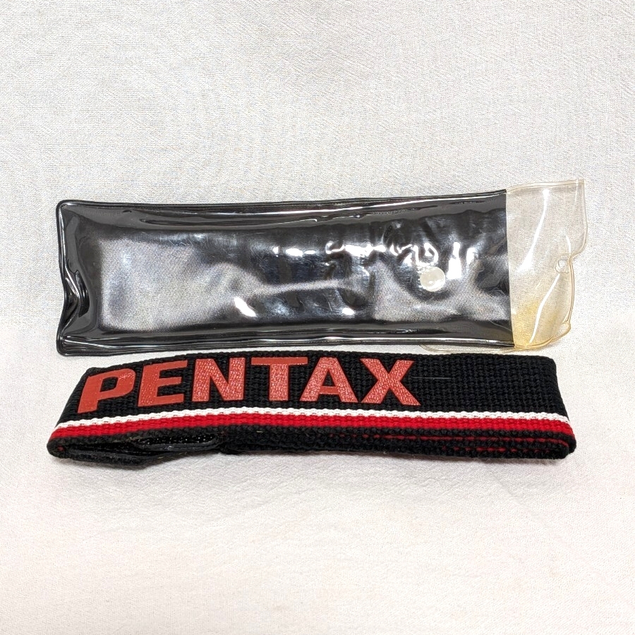 【美品】ペンタックス PENTAX カメラ ストラップ 赤/黒拍卖