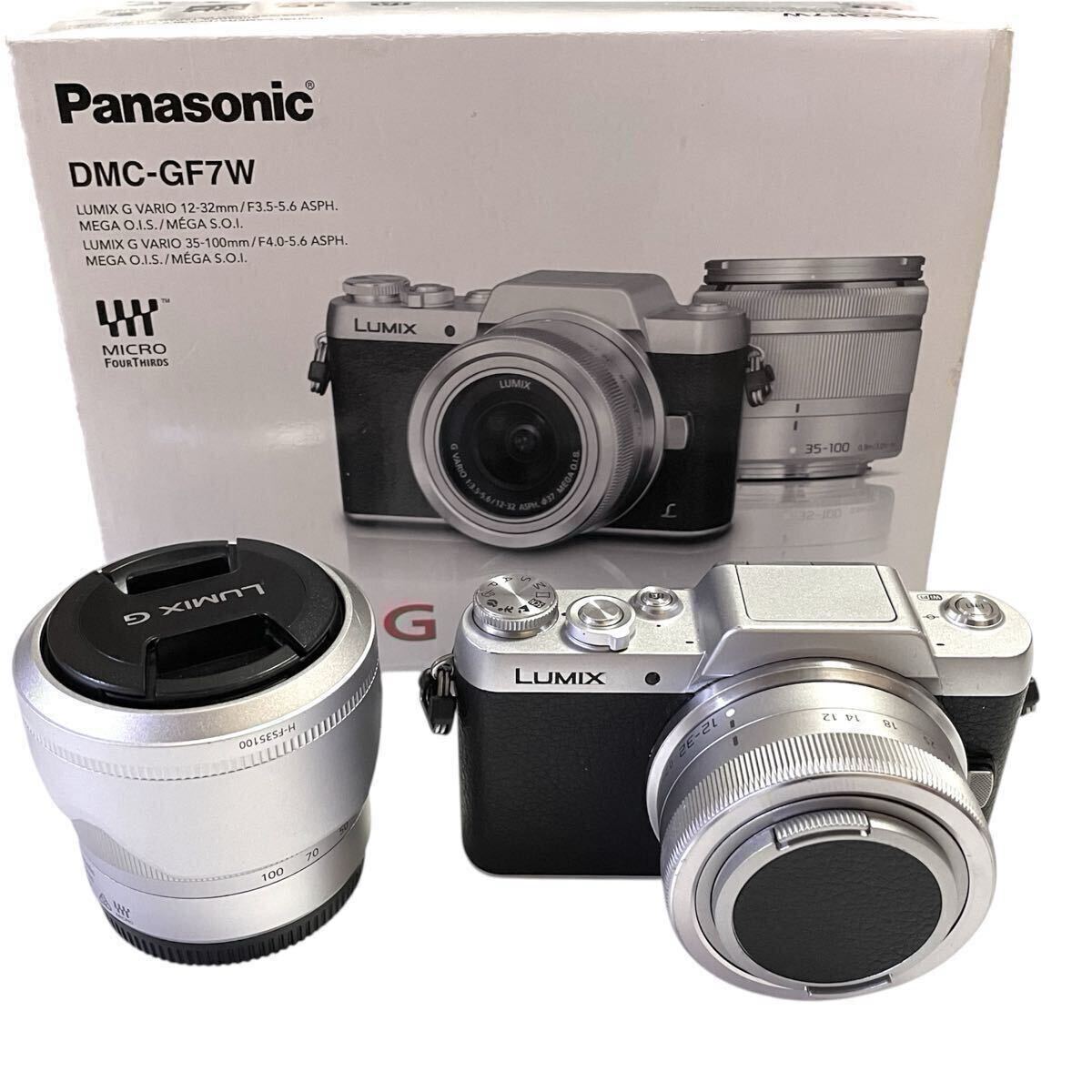 Panasonic パナソニック ダブルズームレンズキット LUMIX G DMC-GF7W デジタル一眼カメラ ミラーレス一眼カメラ拍卖