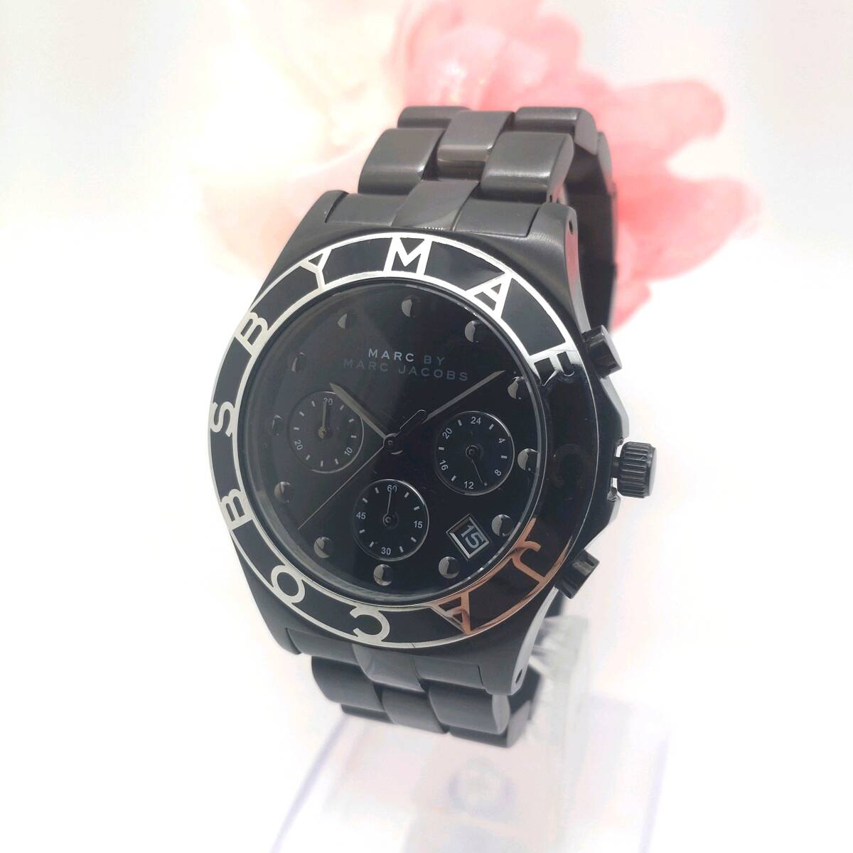 『稼働品』MARC BY MARC JACOBS マークバイマークジェイコブス★クロノグラフ★デイト★クォーツ 腕時計★メンズ★管理965g拍卖