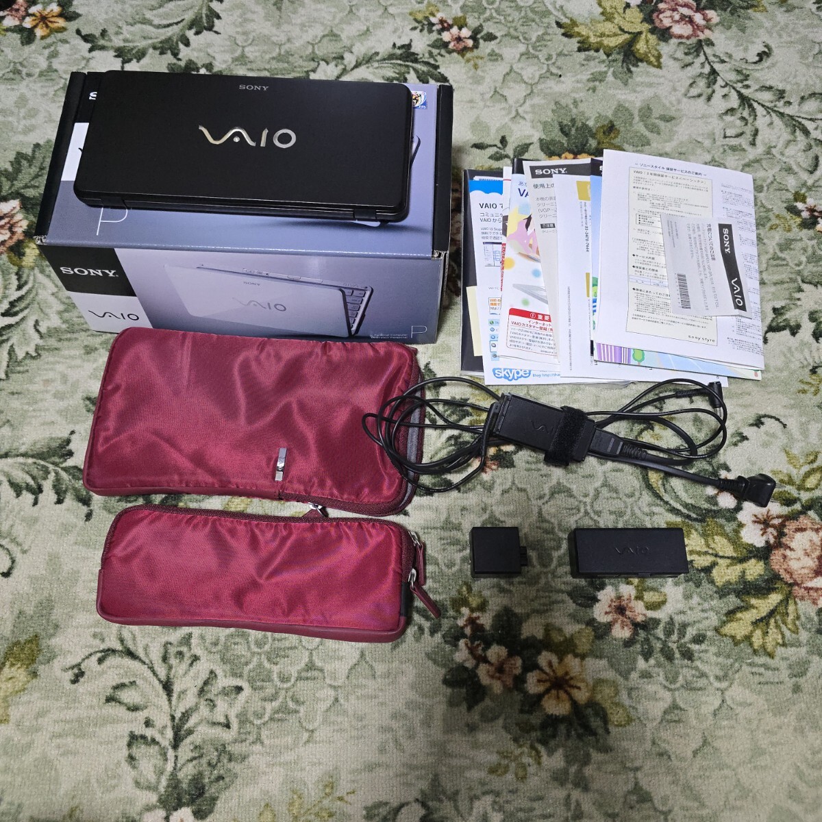 超美品 VAIO P VGN-P92LS オプション購入品多数 Win7pro Atomプロセッサー ブラック拍卖
