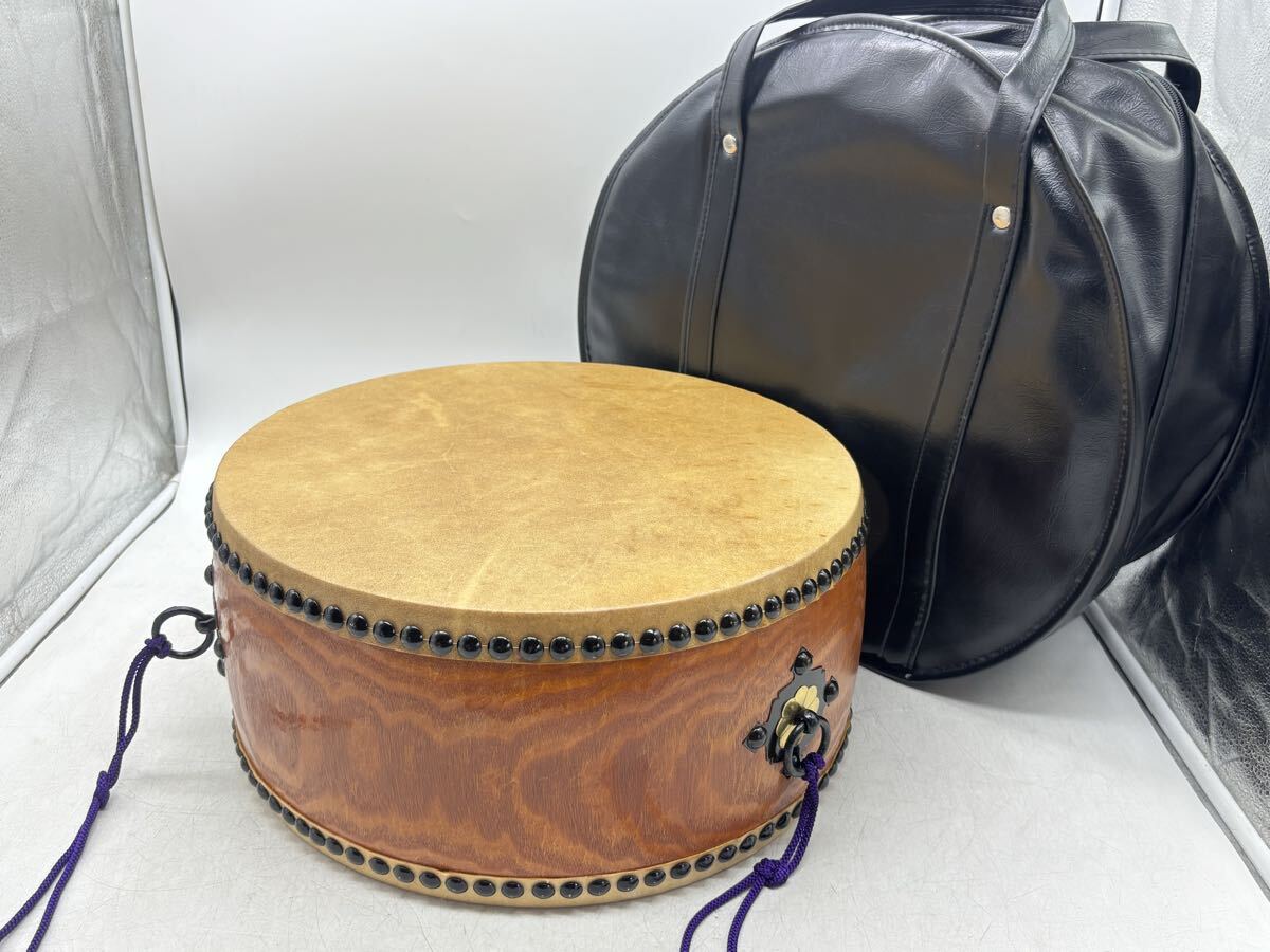 【中古】平太鼓 和楽器 和太鼓 ケース付き 別撰 上鳴保証品 祭礼 盆踊り イベント 祭り 高級 現状品 DM0413M拍卖
