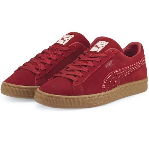 プーマ ヴォーグ コラボ スエード クラシック 25cm 定価14300円 レッド エンジ Suede Classics VOGUE レディース スウェード スニーカー拍卖