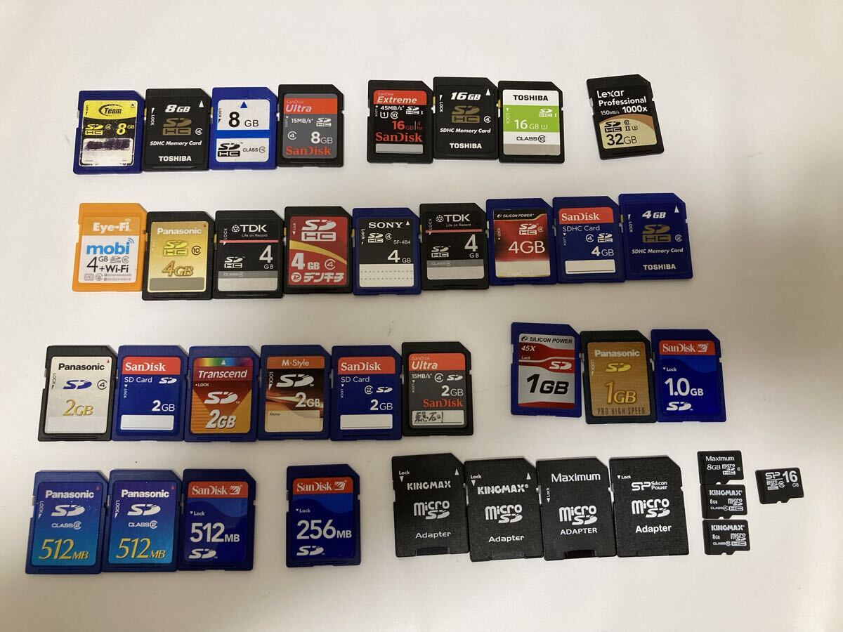 406h メモリーカード SDカード microSDカード まとめ 34枚 1 2 4 8 16 32GB 256 512MB拍卖