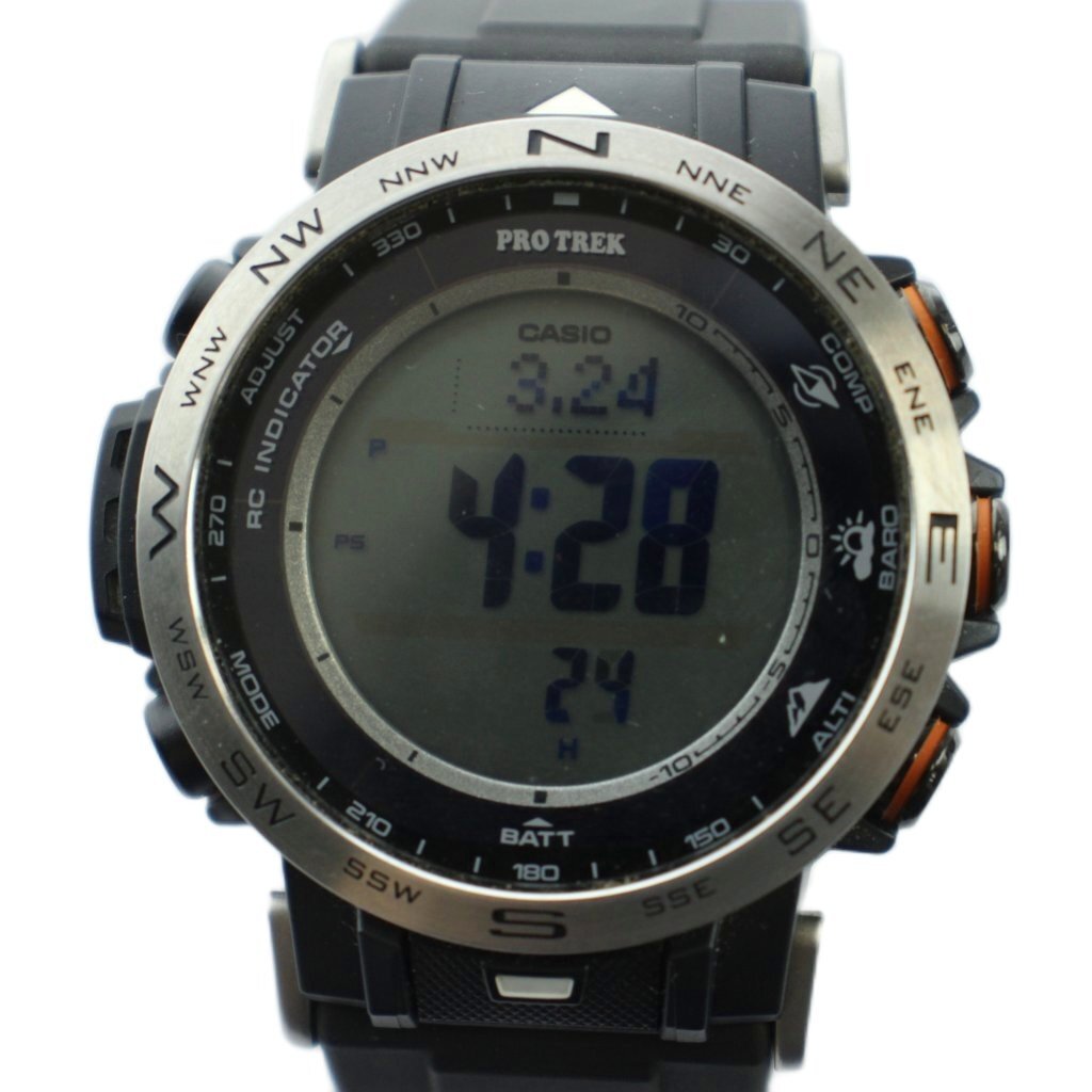 カシオ CASIO PRO TREK PRW-30-1AJF 腕時計 ウォッチ デジタル 電波ソーラー カレンダー付き 黒 ブラック ■GY18 /MQ メンズ拍卖