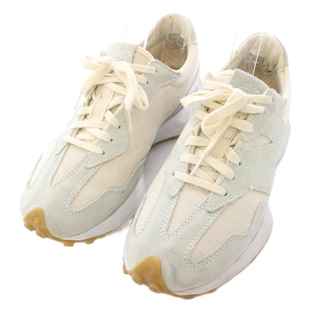 ニューバランス NEW BALANCE WS327UND スニーカー シューズ US8 アイボリー 水色 /TK ●D レディース拍卖