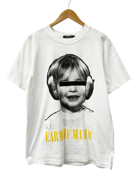 アンダーカバー UNDERCOVER 09AW 上映会限定 EARMUFF期 Earmuff Maniac T-shirt イヤーマフ マニアック 目隠し フォト プリント 半袖 Tシャ拍卖