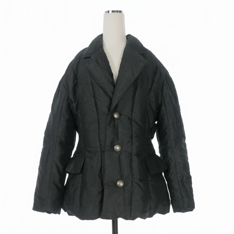 イッセイミヤケ ISSEY MIYAKE 05AW 00's ダウンジャケット ブルゾン 長袖 L ブラック 黒 IM53-FD029 レディース拍卖