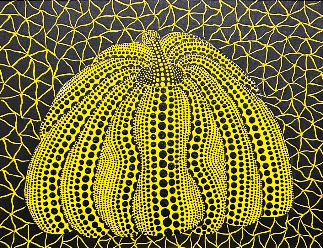 【模写】作者不詳【Pumpkin・カボチャ】肉筆作品/裏サイン有り/2001年/(ジミー大西 草間彌生・ビュッフェ)拍卖