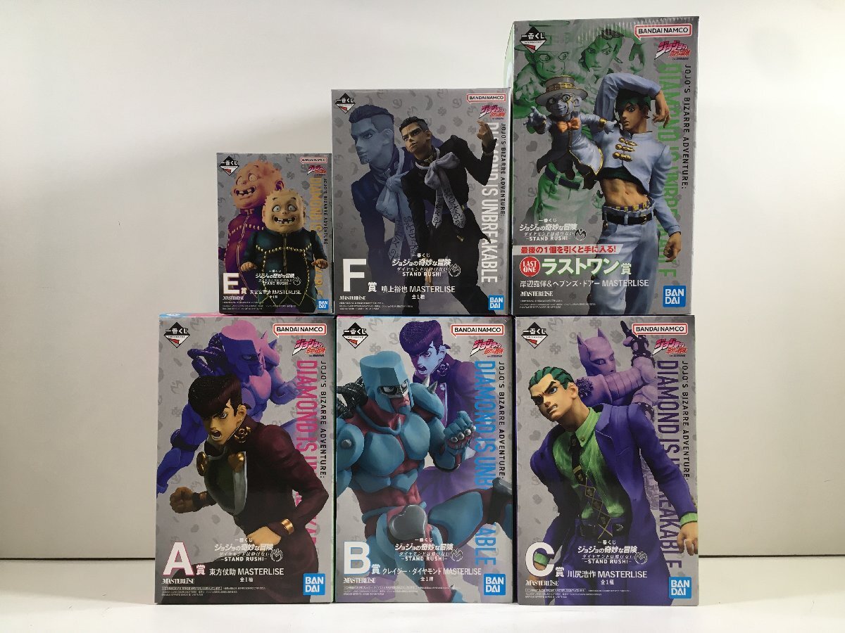 一番くじ A賞 東方仗助 B賞 クレイジー・ダイヤモンド C賞 川尻浩作 E賞 矢安宮重清 F賞 噴上裕也 ラストワン賞 岸辺露伴 & ヘブンズドアー拍卖