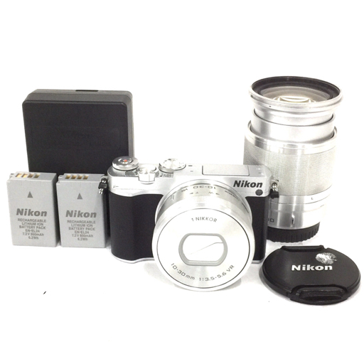 1円 Nikon 1 J5 1 NIKKOR 10-30mm F3.5-5.6 VR 10-100mm F4-5.6 VR ミラーレス一眼カメラ レンズ 動作確認済拍卖